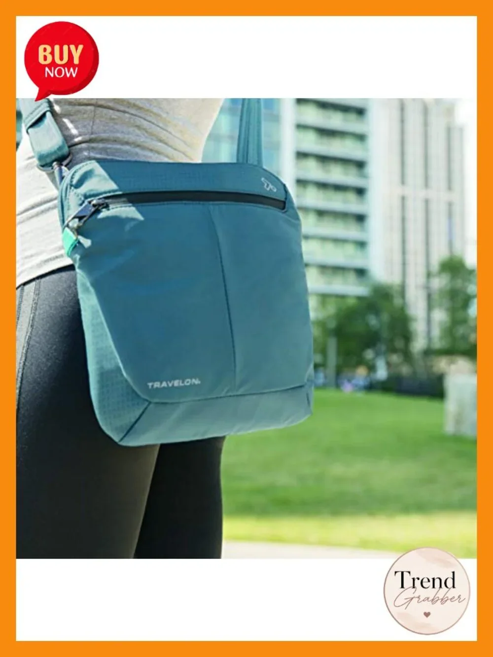 5-Point Anti-Theft Small Crossbody Bag with RFID Blocking